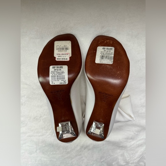 Women’s Vetements White Eiffel Tower Sock Boot High Heels - Picture 11 of 16